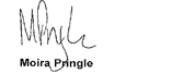 Moira Pringle signature